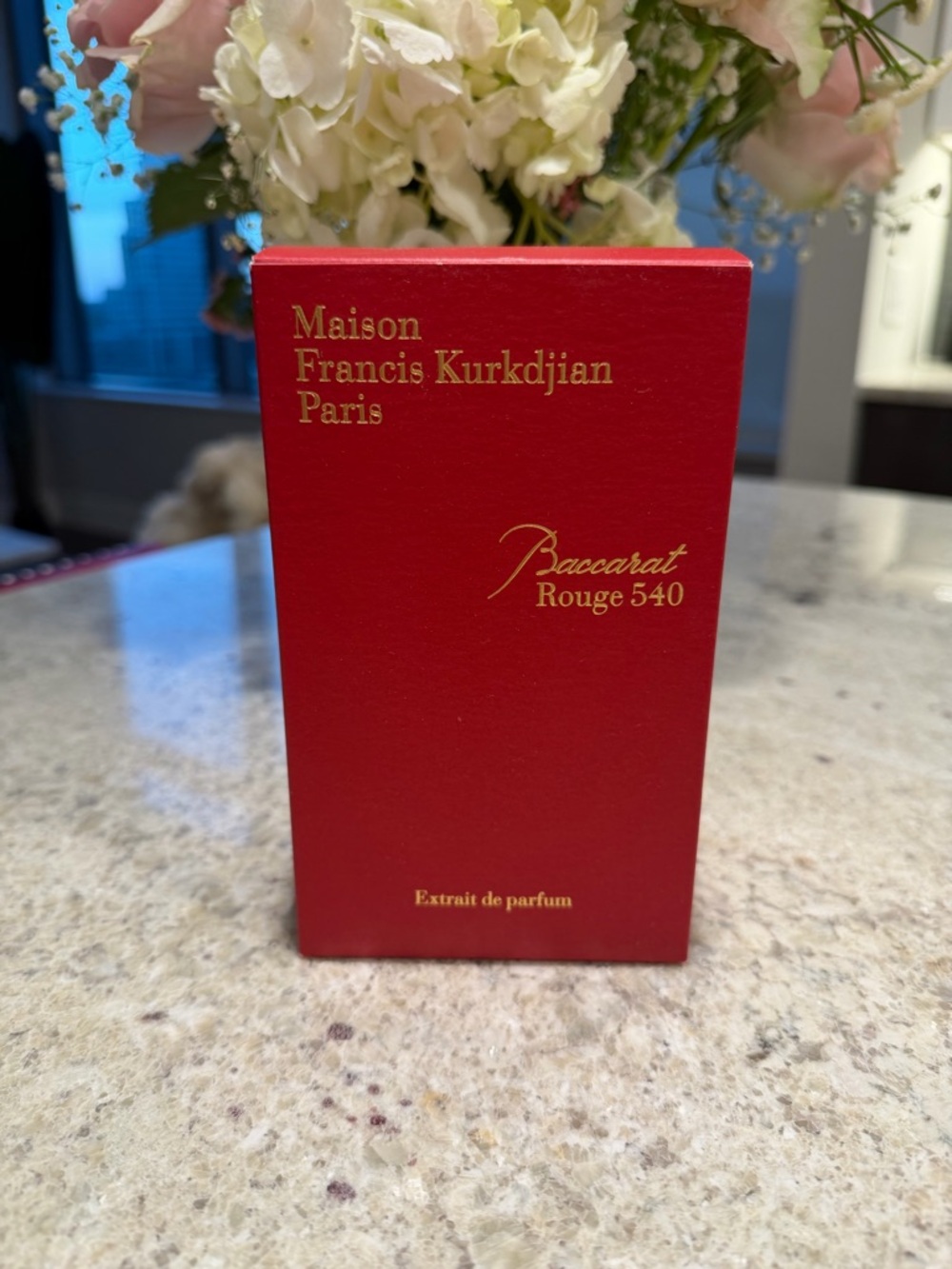 Maison Francis Kurkdjian Red Box with Gold Accents